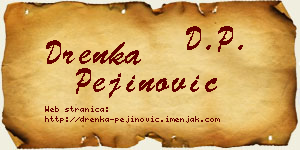 Drenka Pejinović vizit kartica